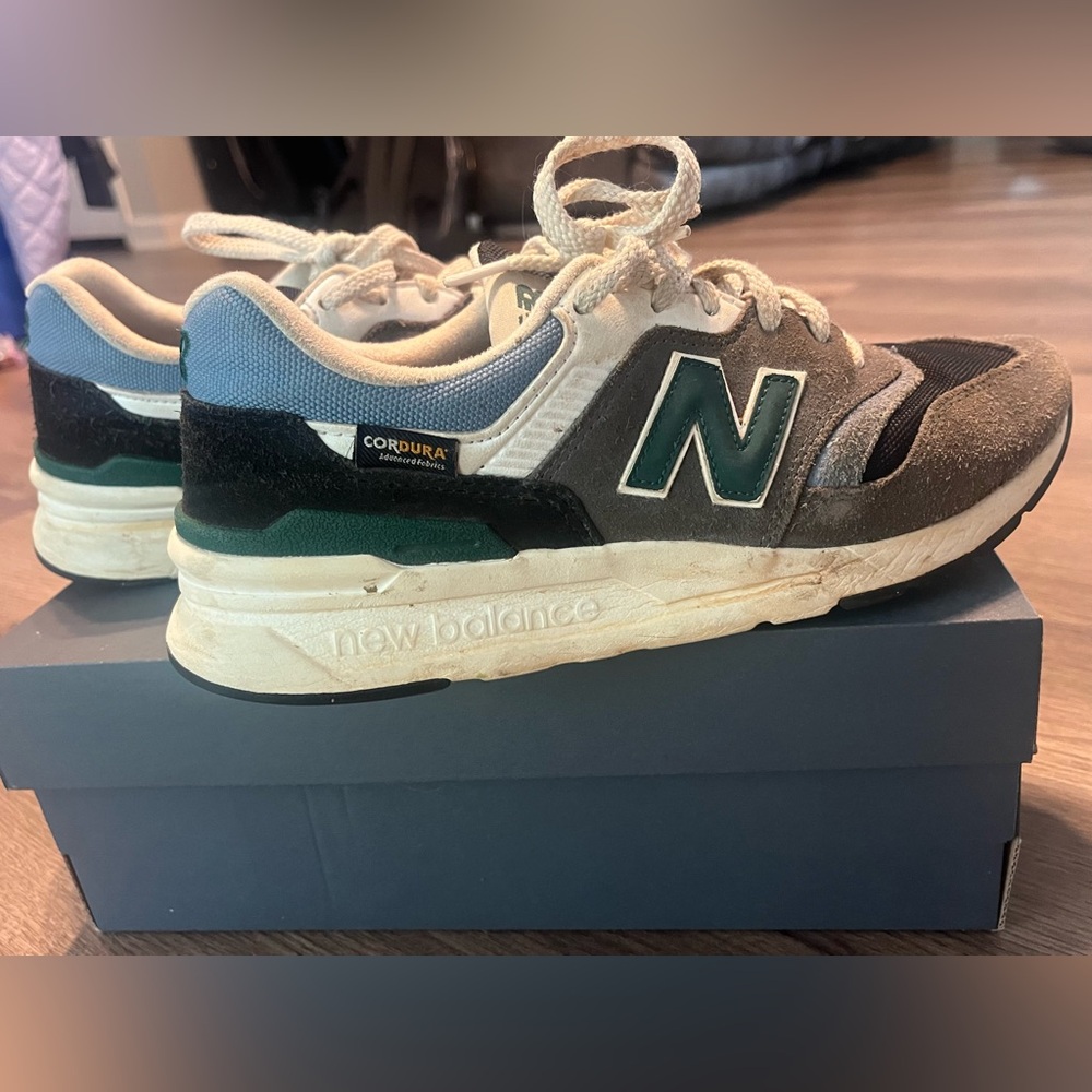 New Balance Cordura Green and Blue Sneakers
